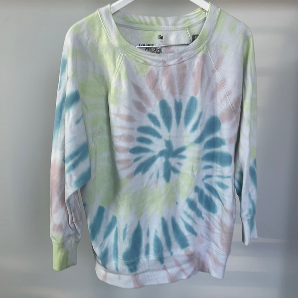 Oversized Tie Dye Lounge Sweatshirt